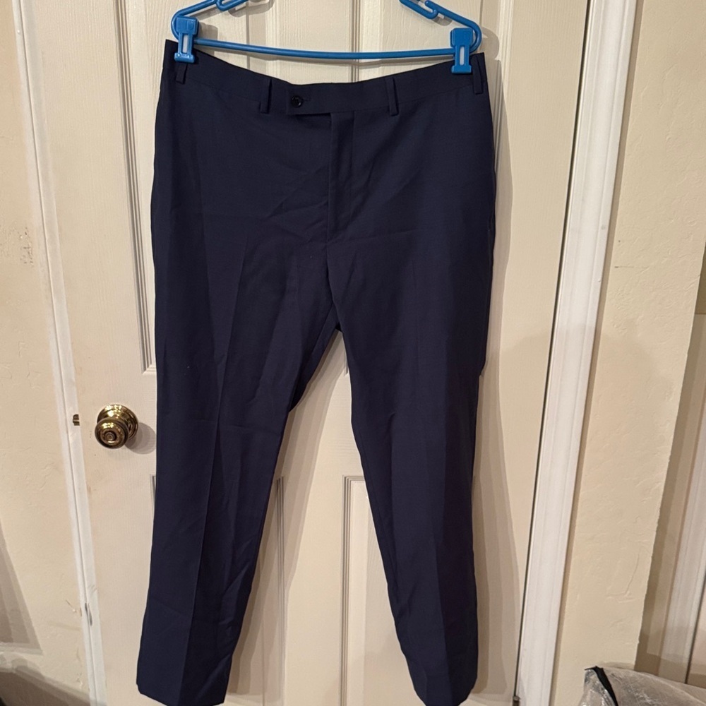 Calvin Klein Men's Dark Blue Dress Pants